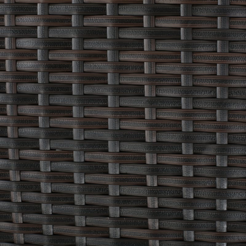 Alameda Outdoor 9-piece Rectangular Wicker Dining Set with Cushions by Christopher Knight Home - N/A