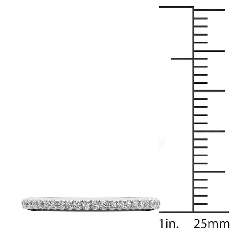 De Couer 14k Gold 1/5ct TDW Diamond Wedding Band