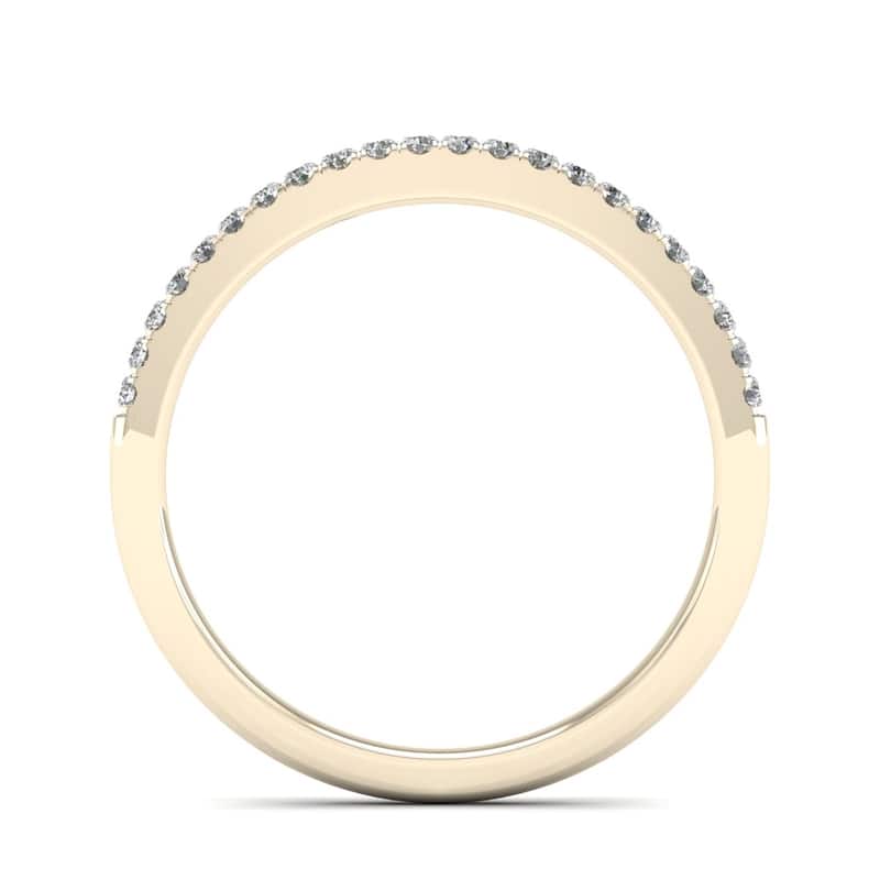 De Couer 14k Gold 1/5ct TDW Diamond Wedding Band