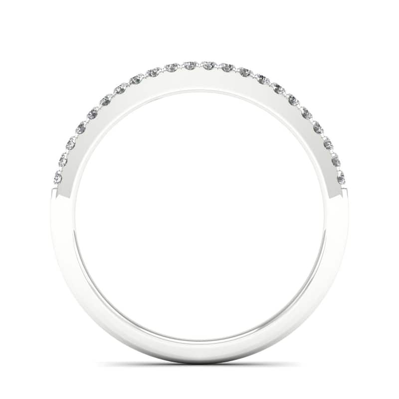 De Couer 14k Gold 1/5ct TDW Diamond Wedding Band