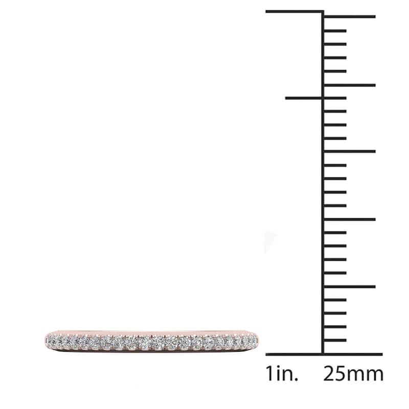De Couer 14k Gold 1/5ct TDW Diamond Wedding Band