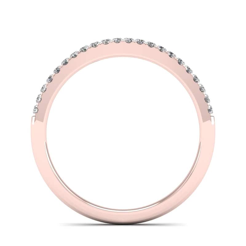 De Couer 14k Gold 1/5ct TDW Diamond Wedding Band
