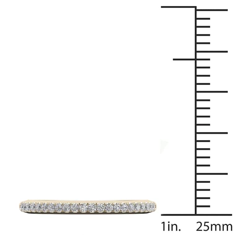 De Couer 14k Gold 1/5ct TDW Diamond Wedding Band