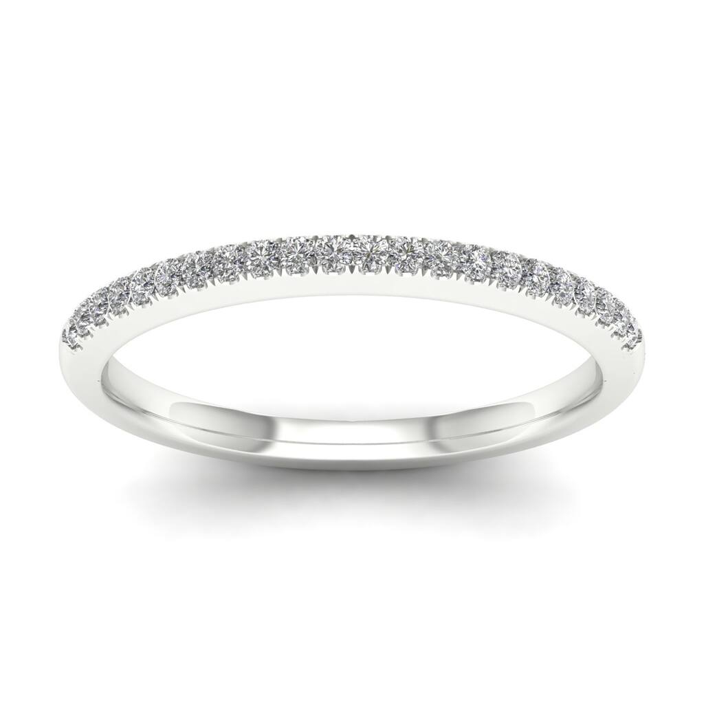 De Couer 14k Gold 1/5ct TDW Diamond Wedding Band