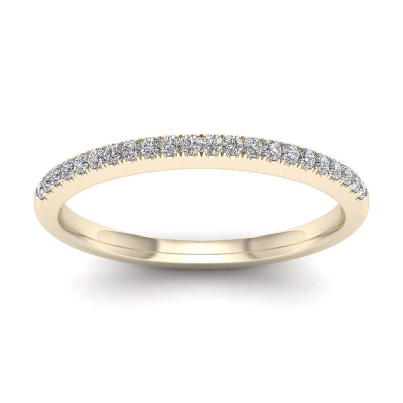 De Couer 14k Gold 1/5ct TDW Diamond Wedding Band
