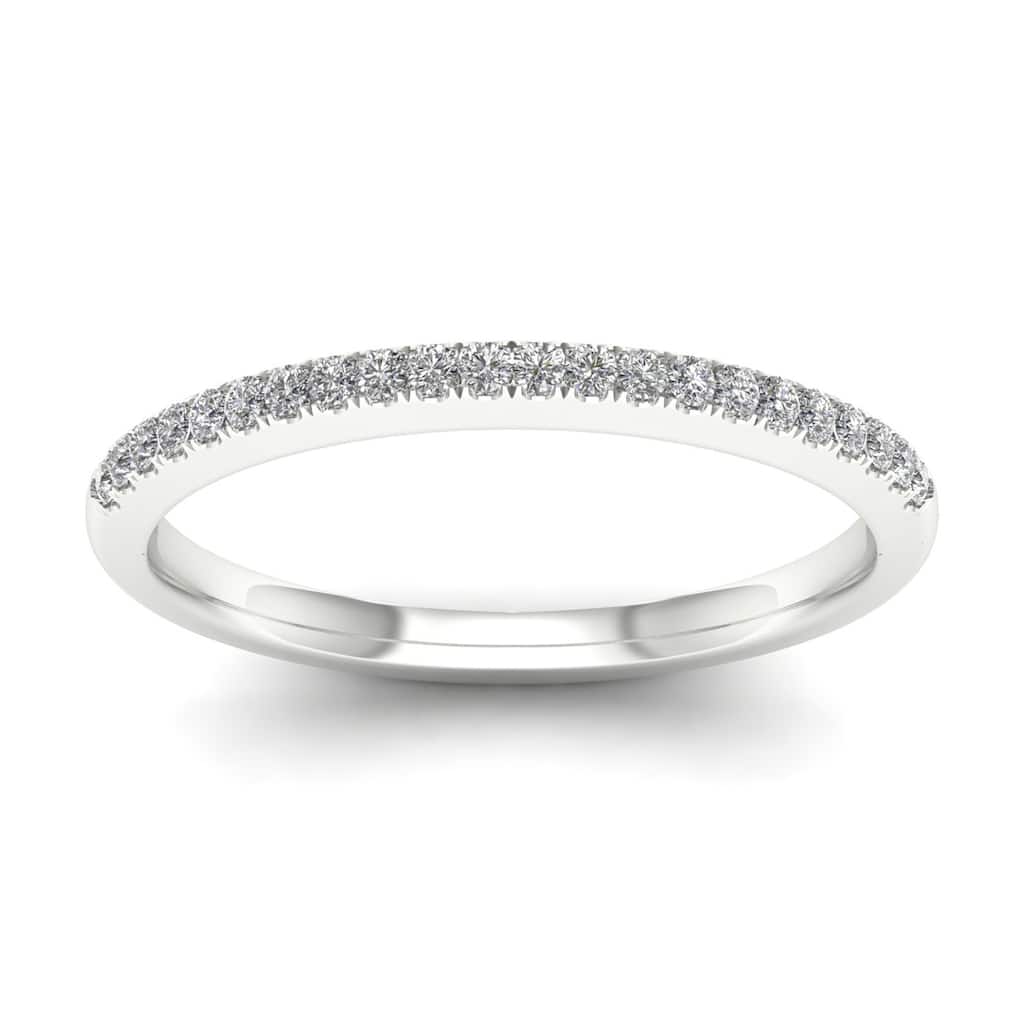 De Couer 14k Gold 1/5ct TDW Diamond Wedding Band