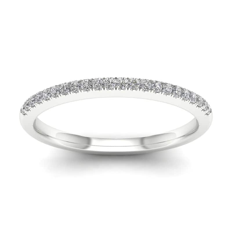 De Couer 14k Gold 1/5ct TDW Diamond Wedding Band