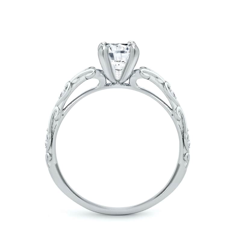 Auriya 14k Gold 3/4ctw Vintage Solitaire Diamond Engagement Ring