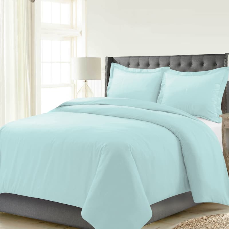 Celeste Home 190 GSM Cotton Flannel Oversized Duvet Set - Twin/Twin XL Turquoise