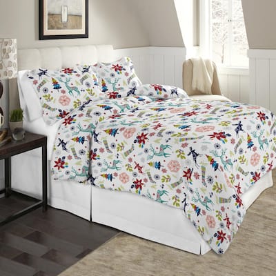 Celeste Home 190 GSM Cotton Flannel Oversized Duvet Set