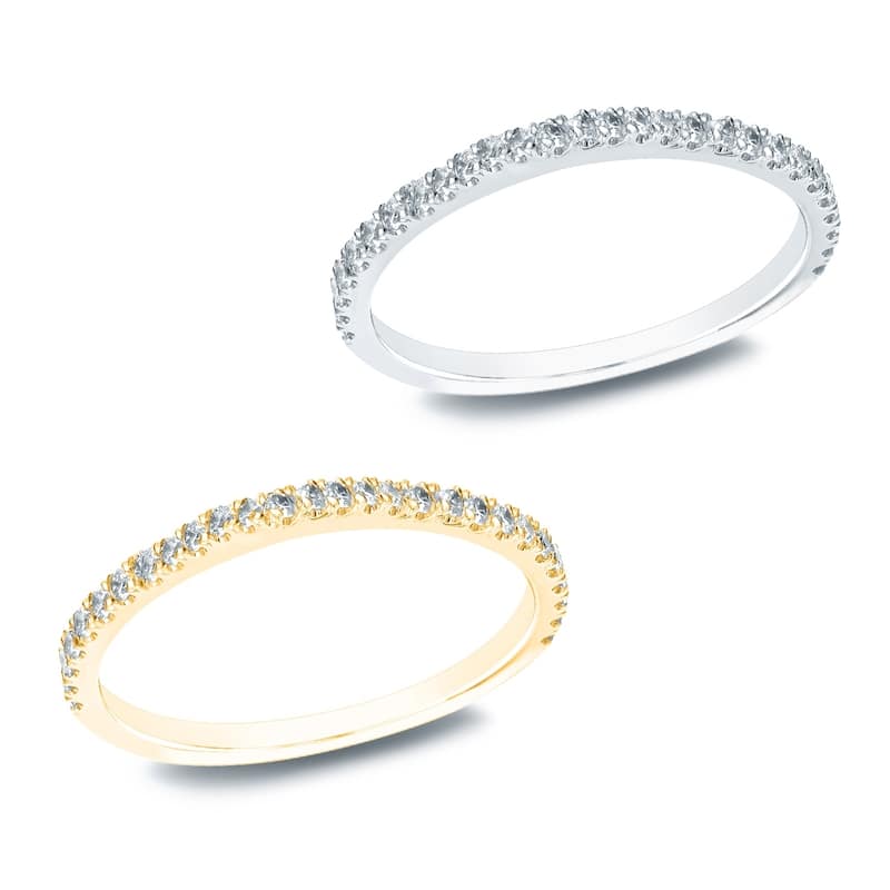 Auriya Classic 1/3ctw Round Diamond Anniversary Wedding Band 14k Gold