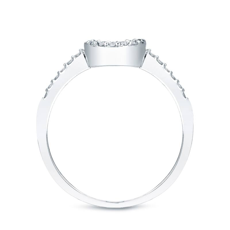 Auriya Contoured 1/4ctw Round Diamond Wedding Band 14k Gold