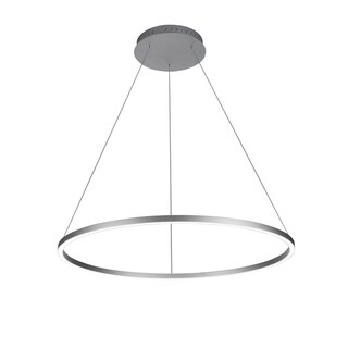 VONN Lighting VMC34911AL Tania 39-inch Modern Circular Chandelier in Silver (Dimmable/Energy Efficient/Sloped Ceiling Adaptable - 1 to 3 - Grey - - Chandeliers For Bedrooms by Overstock.com