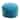 The Curated Nomad Aptos Moroccan Turquoise Pouf Leather Ottoman