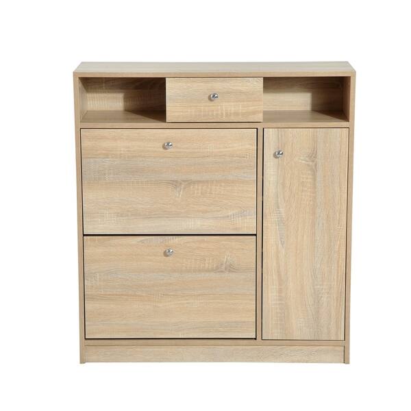 Shop Homcom Shoe Cabinet Pull Out Door Drawer Organizer Closet