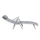 Outsunny Patio Reclining Chaise Lounge Chair with Cushion - Grey - Thumbnail 4