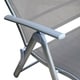Outsunny Patio Reclining Chaise Lounge Chair with Cushion - Grey - Thumbnail 2
