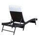Outsunny Adjustable PE Rattan Chaise Lounge Chair - Thumbnail 3