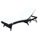 Outsunny Adjustable PE Rattan Chaise Lounge Chair - Thumbnail 0