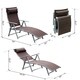 Outsunny Patio Reclining Chaise Lounge Chair with Cushion - Brown - Thumbnail 6