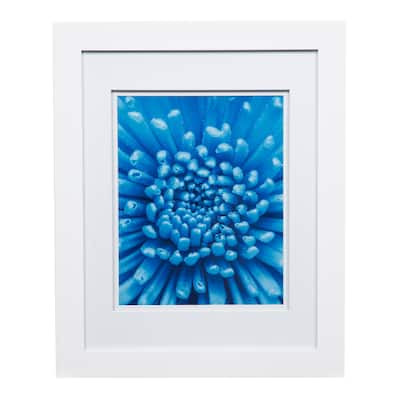 Gallery 11x14 Wide White Double Mat to 8x10 Picture Frame