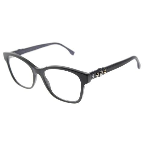 Fendi Square FF 0276 807 Womens Black Frame Eyeglasses