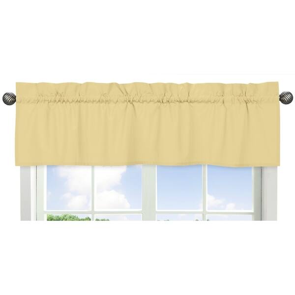 slide 1 of 1, Sweet Jojo Designs Yellow Window Valance