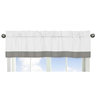 Sweet Jojo Designs Window Valance for the Grey and White Woodsy Collection