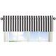 Sweet Jojo Designs Black and White Stripe Print Window Valance for the Paris Collection