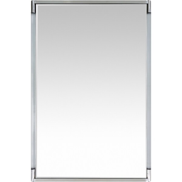Eudora Silver Framed 27.5" x 39" Beveled Wall Mirror - 27.6" x 39.4"