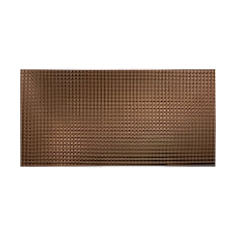 Fasade Diamond Plate Oil-Rubbed Bronze 4-foot x 8-foot Wall Panel