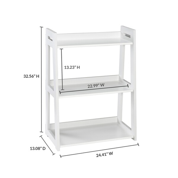 ClosetMaid NoTool Assembly Wide 3Tier Ladder Shelf On Sale