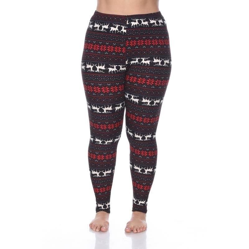 Plus Size Printed Leggings