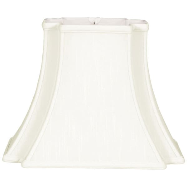 Royal Designs Rectangle Bell Inverted Corner Designer Lamp Royal Designs Rectangle Bell Inverted Corner Designer Lamp Shade White 8 X 6