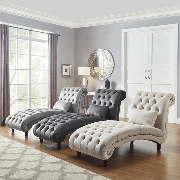 Knightsbridge tufted oversized chaise lounge new arrivals