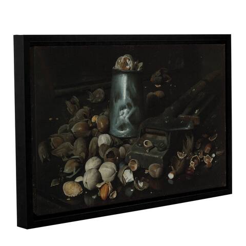 Joseph Decker's Still Life with Tin Cans and Nuts, Gallery Wrapped Floater-framed Canvas