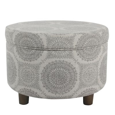 Porch & Den Blakeney Round Storage Ottoman
