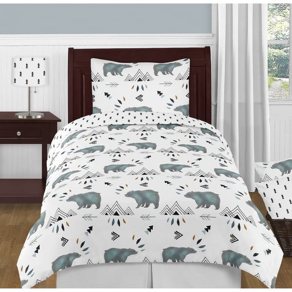 slide 2 of 5, 4pc Twin Bedding Set for the Bear Mountain Collection by Sweet Jojo Designs