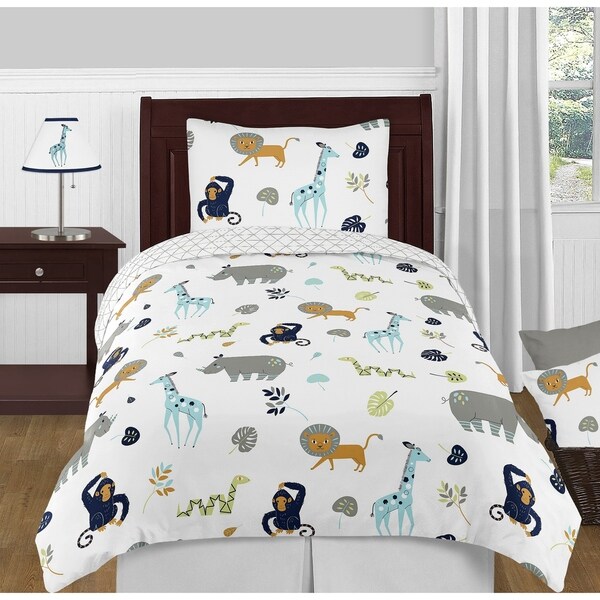 4pc Twin Bedding Set for the Mod Jungle Collection by Sweet Jojo