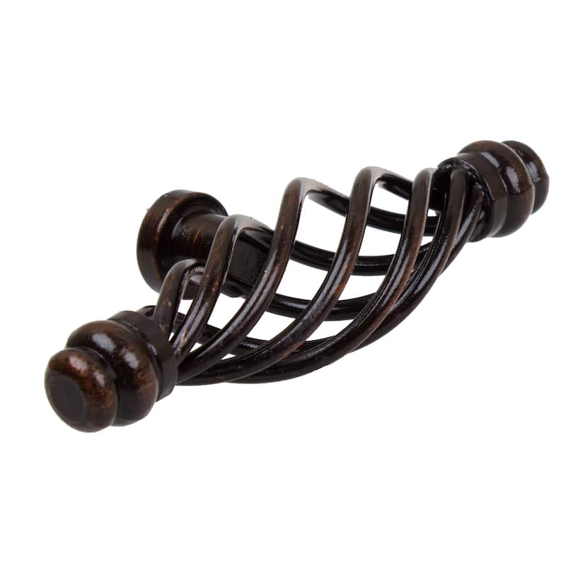 GlideRite 3.25-inch Double Rounded End Birdcage Cabinet T-Knobs (Pack of 10 or 25)