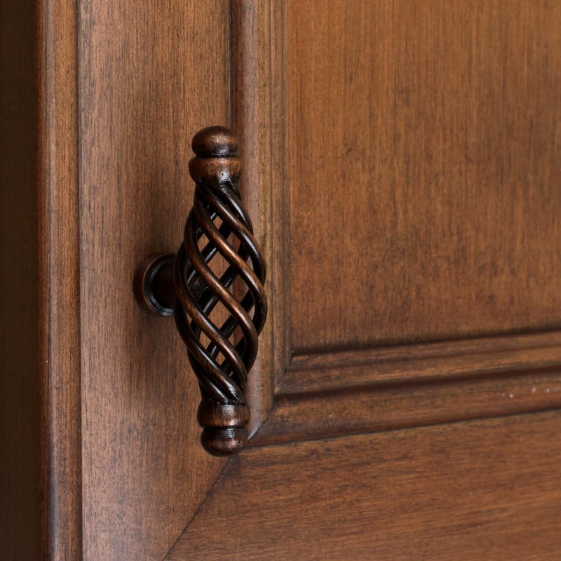 GlideRite 2.625-inch Oil Rubbed Bronze Double Rounded End Birdcage Cabinet T-Knobs (Pack of 10 or 25)