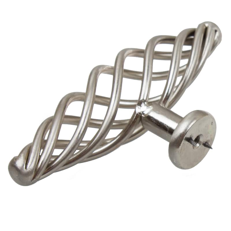 GlideRite 3.875-inch Satin Nickel Oversized Birdcage Cabinet T-Knobs (Pack of 10 or 25)