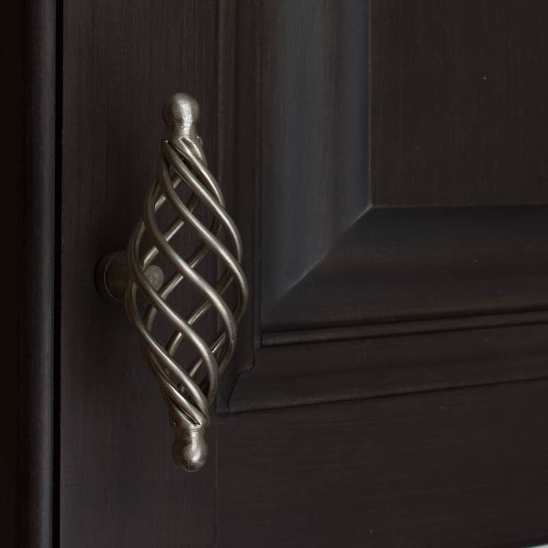 GlideRite 3.375-inch Satin Nickel Single Rounded End Birdcage Cabinet T-Knobs (Pack of 10 or 25)