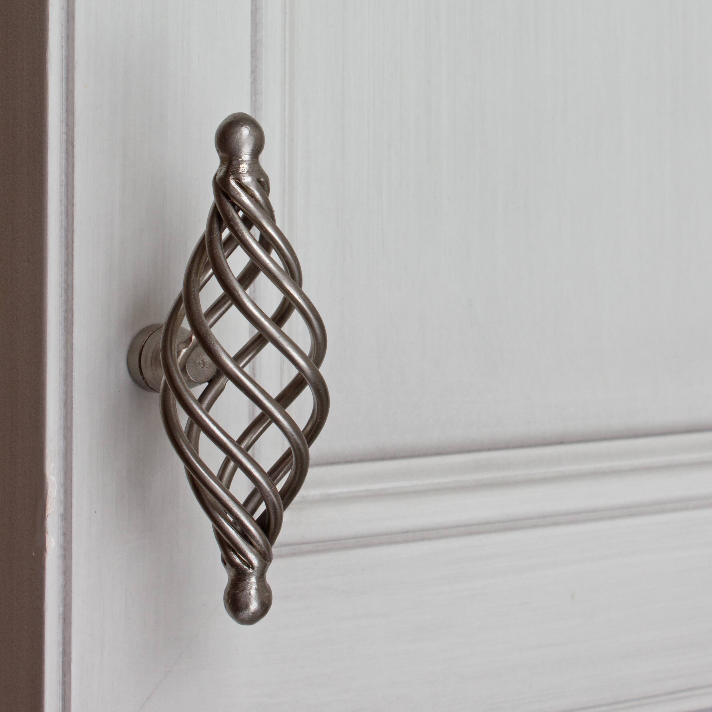 GlideRite 3.375inch Satin Nickel Single Rounded End Birdcage T