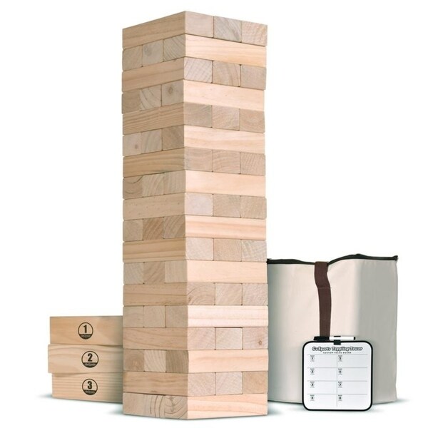GoSports Giant Toppling Tower with Bonus Rules