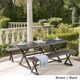 Rolando Outdoor 3-piece Aluminum Picnic Dining Set by Christopher Knight Home - Thumbnail 1