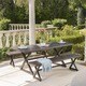 Rolando Outdoor 3-piece Aluminum Picnic Dining Set by Christopher Knight Home - Thumbnail 0