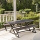 Rolando Outdoor 3-piece Aluminum Picnic Dining Set by Christopher Knight Home - Thumbnail 3