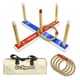 preview thumbnail 1 of 5, GoSports Premium Wooden Ring Toss Game with Carrying Case, Great for all Ages