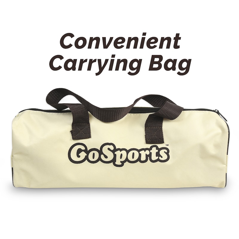 GoSports Premium Wooden Ring Toss Game with Carrying Case, Great for all Ages